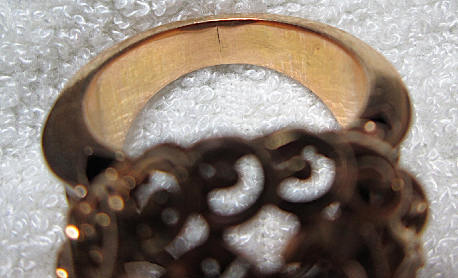 FANTASTIC 17-18K ROSE GOLD PLATINUM DIAMOND FLOWER RING FRENCH RETRO 1940S RARE