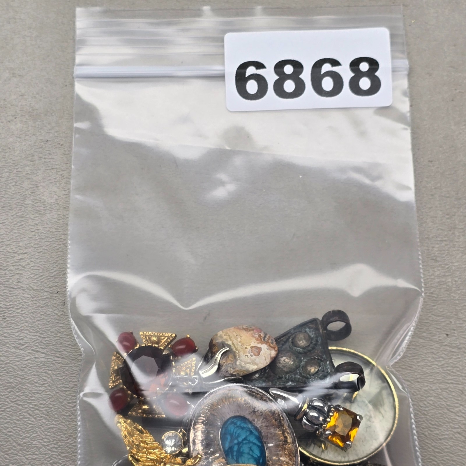 Vintage Pendant Lot 12 Pieces Mixed Styles Modern Rustic Glass Crystal Florenza