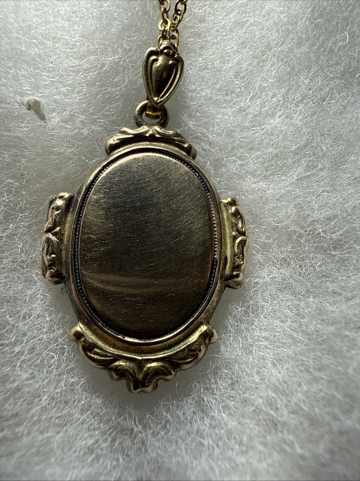 Necklace Locket Victorian 100 Years Old Gold Filled Vintage 17” Gold Fill Chain