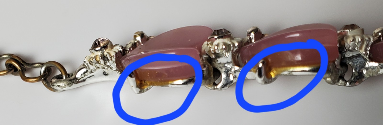 Vintage Necklace Earrings BSK Thermoset Pink Hearts Flowers Coquette Romantic