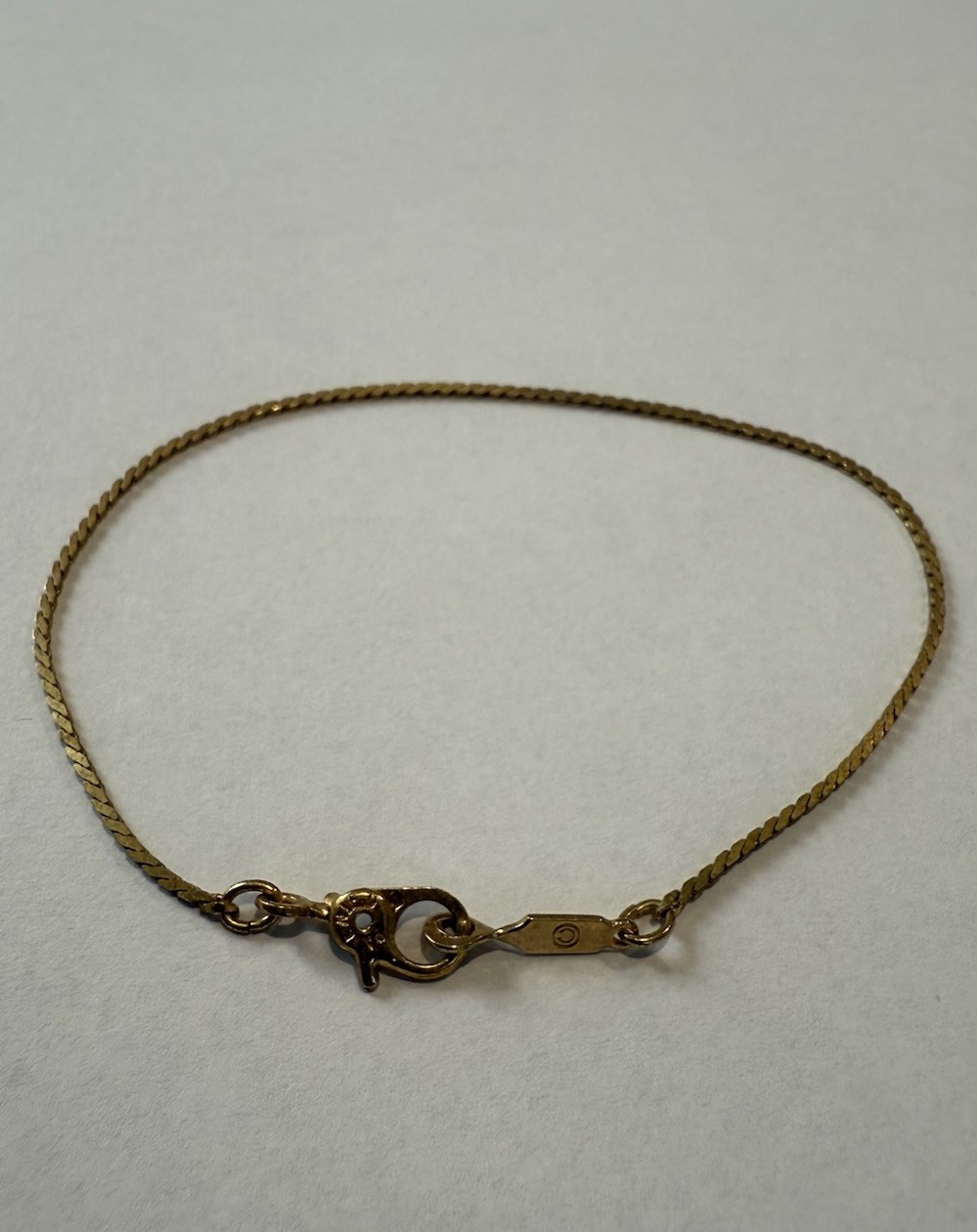 Vintage Monet Gold Tone Chain Bracelet Sister Clasp Signed 6.5″