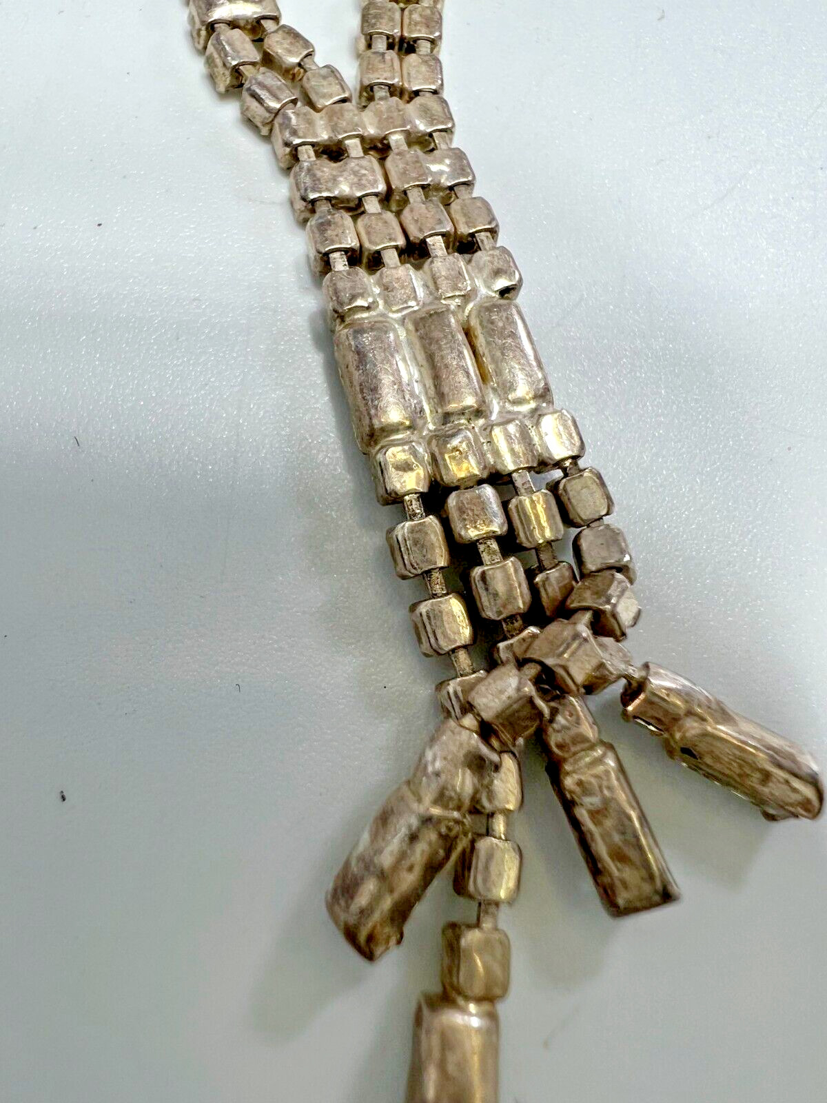 Noble Rhinestone Necklace/Chain Wedding/Silvester Festive To Approx. 16 1/2in
