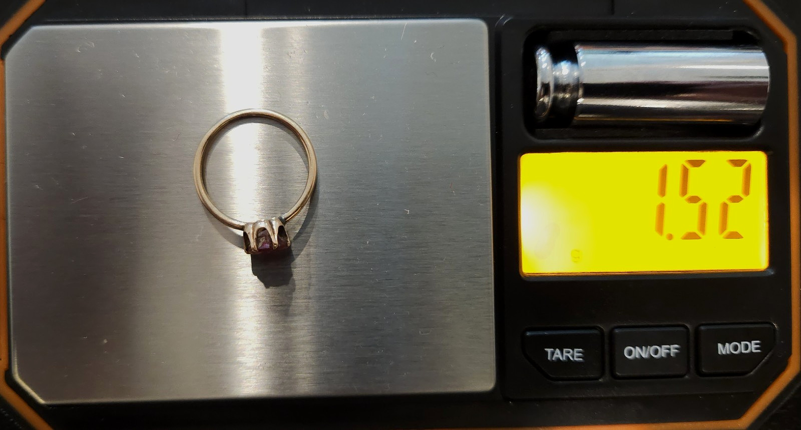 10K Yellow Gold Genuine Garnet Ring Size 6 – 1.52 g