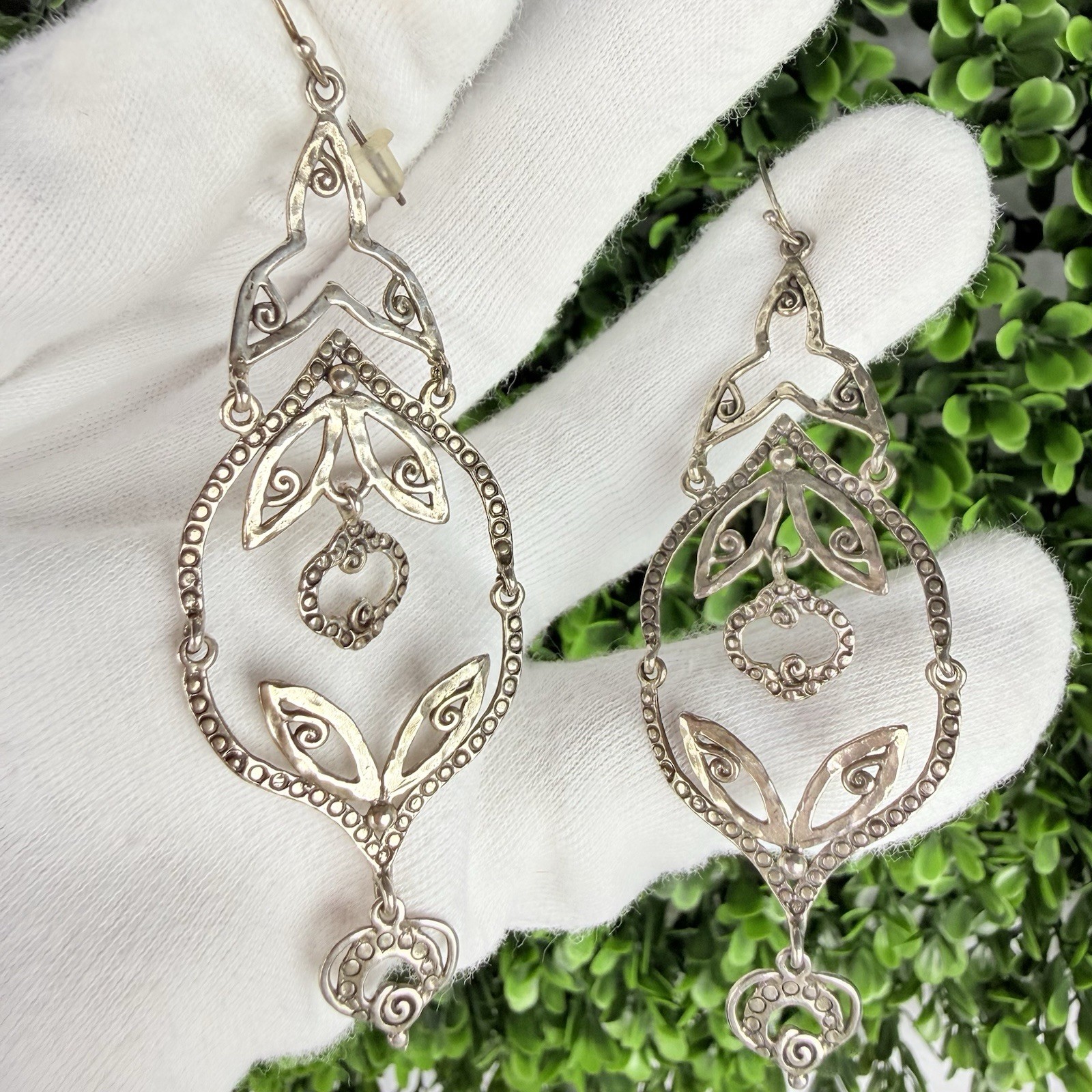 Zuman Sterling Silver 925 Isreal Chandelier May Drop Dangle Earrings MSRP $149