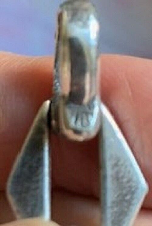 VINTAGE STERLING & GOLD FABULOUS HEAVY LINK BRACELET MAY BE NATIVE AMERICAN