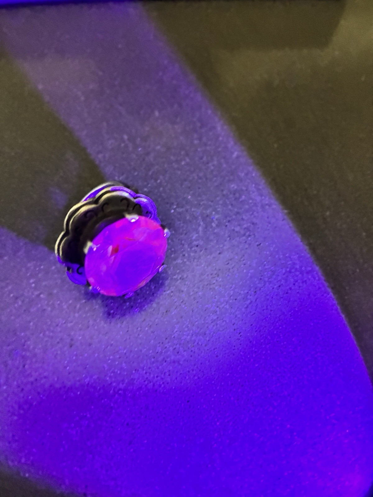 VTG TAXCO MEXICO 925 STERLING SILVER LARGE BLUE SPINEL RING 11.6g SIZE 5