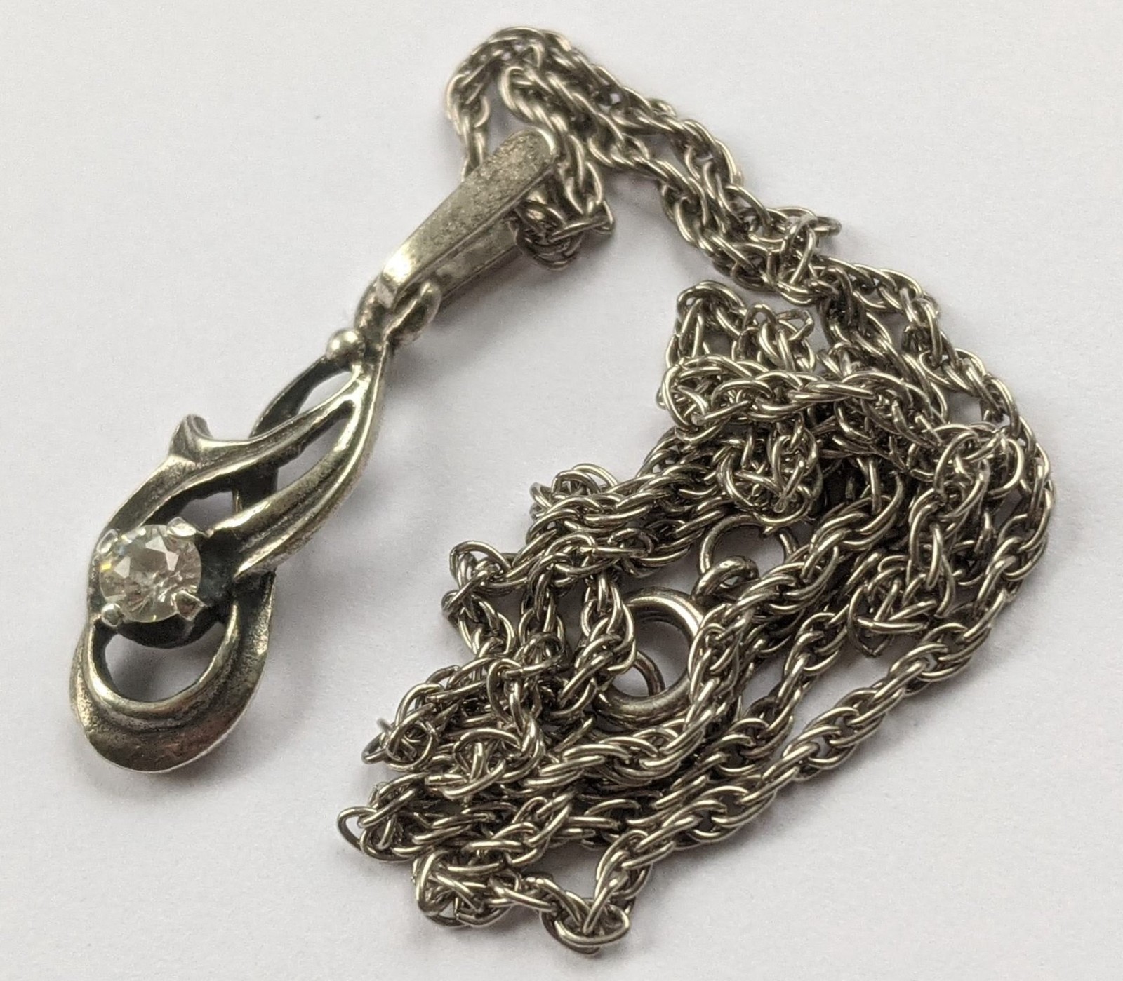 Vintage Soviet USSR Necklace silver 925 ⭐ Сhain 45 cm. Weight 5.88 g.