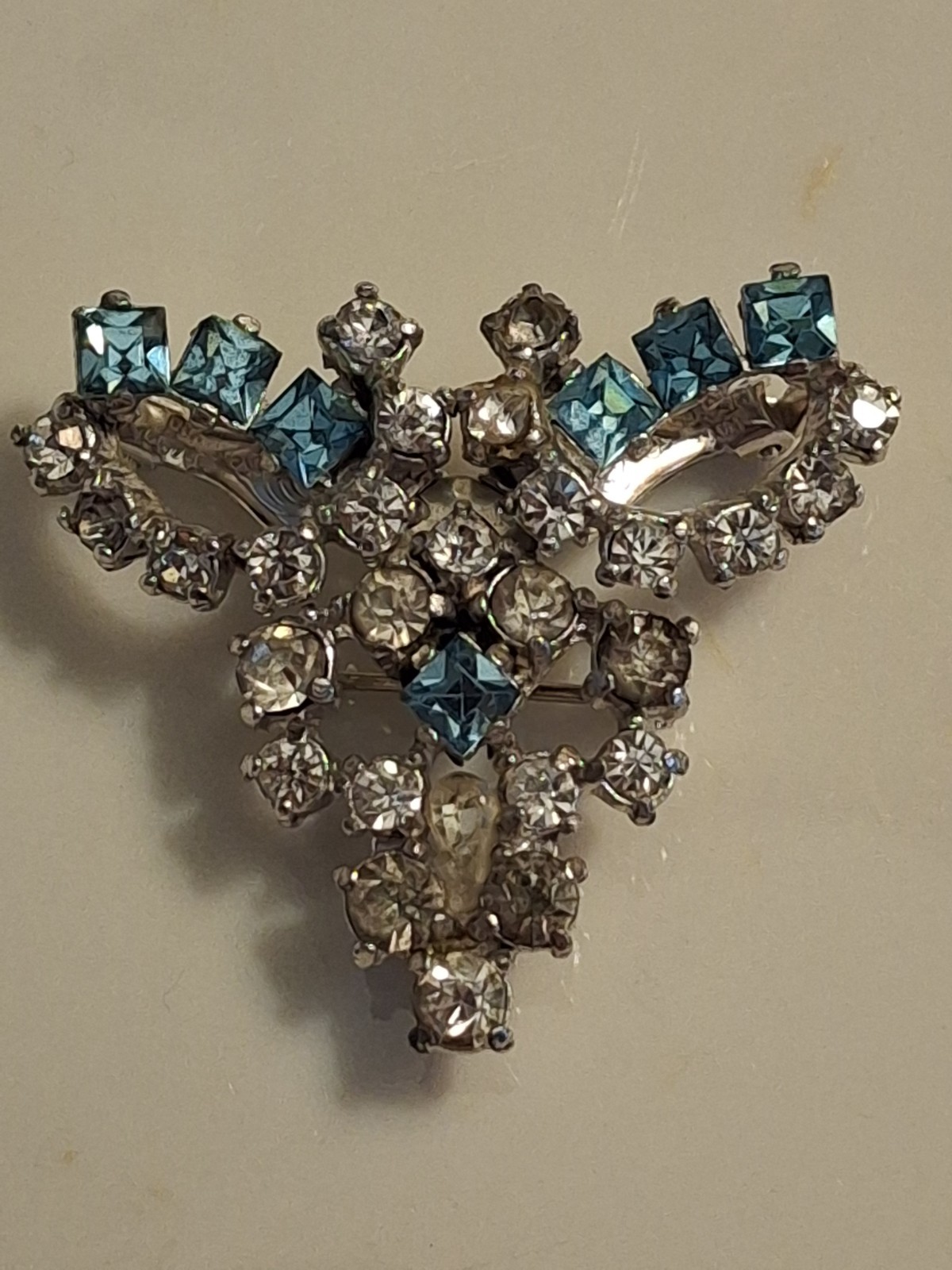 ISKIN Modular 3-in-1 Piece Convertible Brooch Pin & Clip Earrings 1940 Art Deco