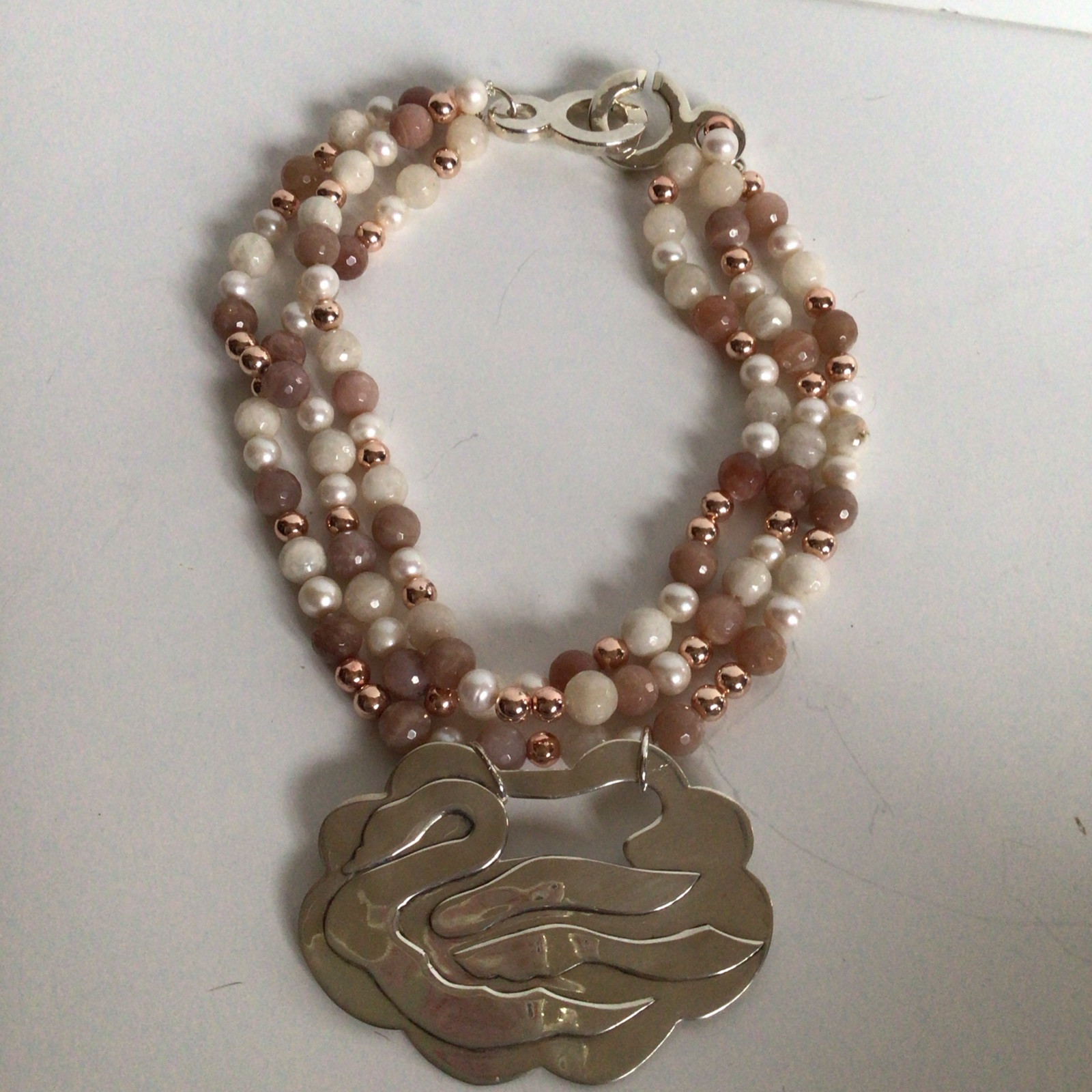 GORGEOUS SEBBAG VON MUSULIN NECKLACE PENDANTS STERLING