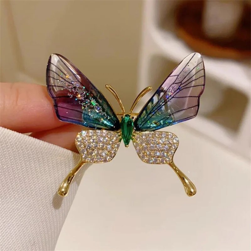 Sparkling Magpie Bird Brooch Pin-Rhinestone Crystal Jewelry for Women Dress/Coat