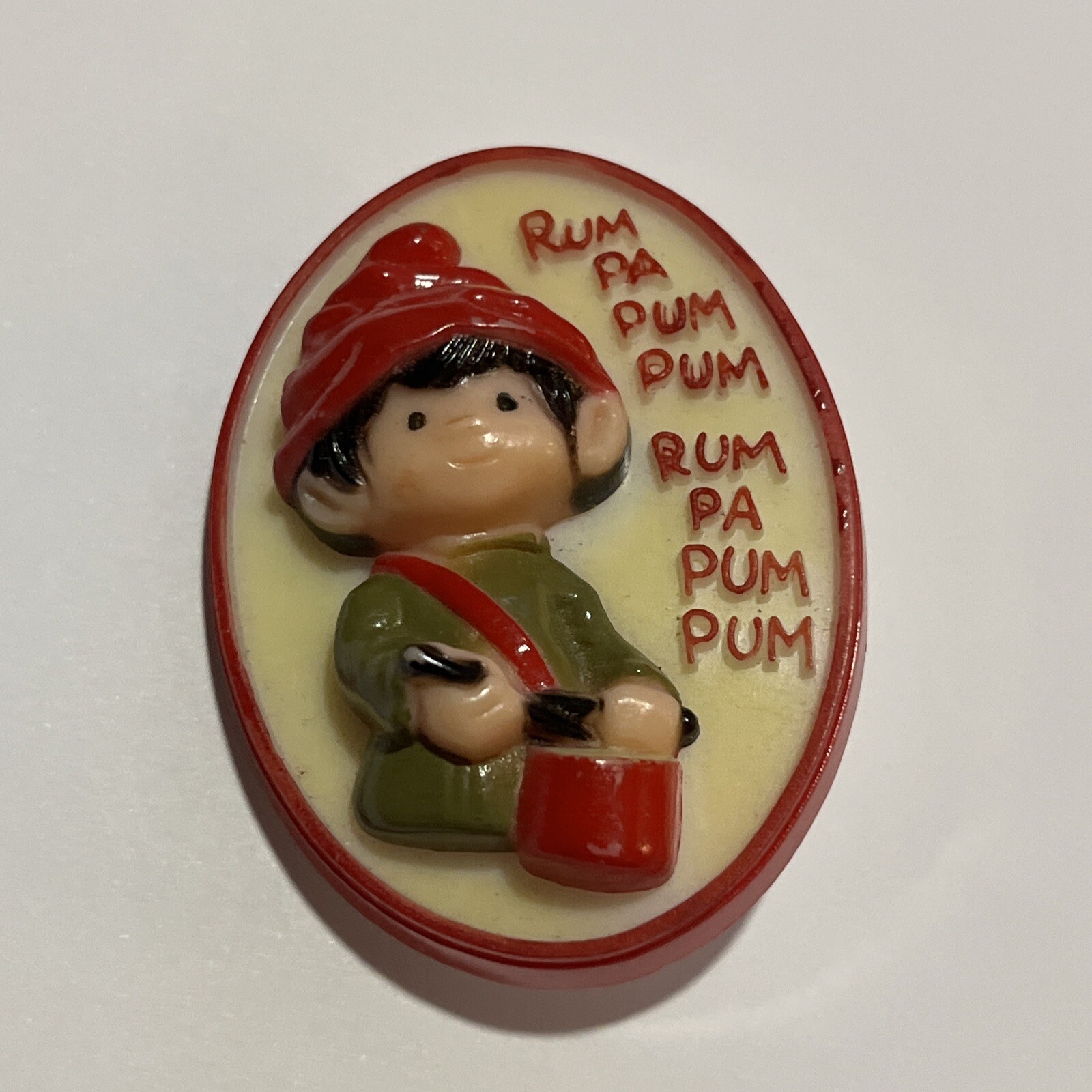 Hallmark 1975 Vintage Christmas Drummer Boy & Valentine’s Little Devil Pins