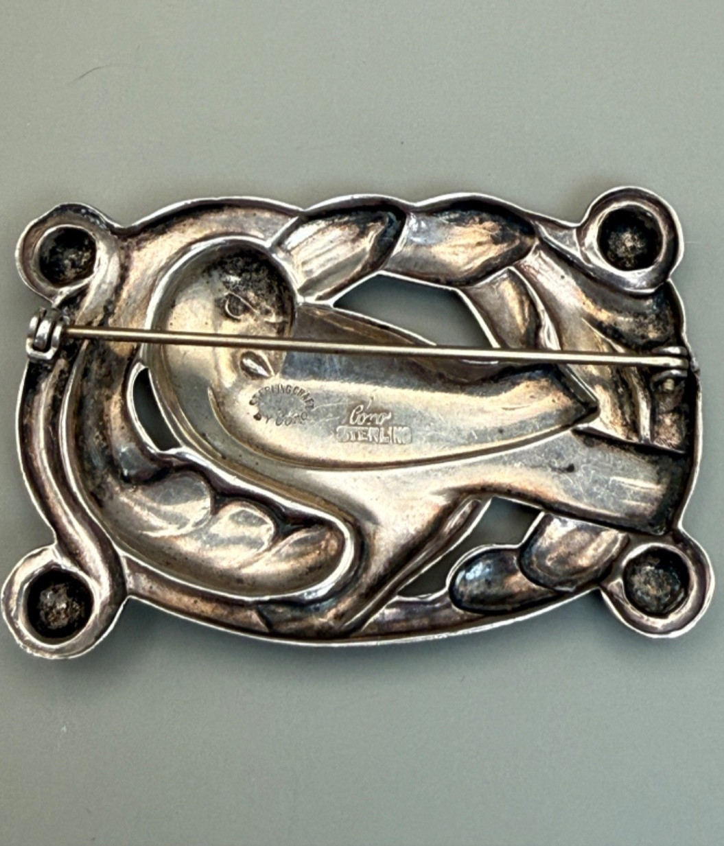 1940 Vintage Cohen & Rosenberger-Coro-Classic Sterling Silver Dove Brooch/ pin
