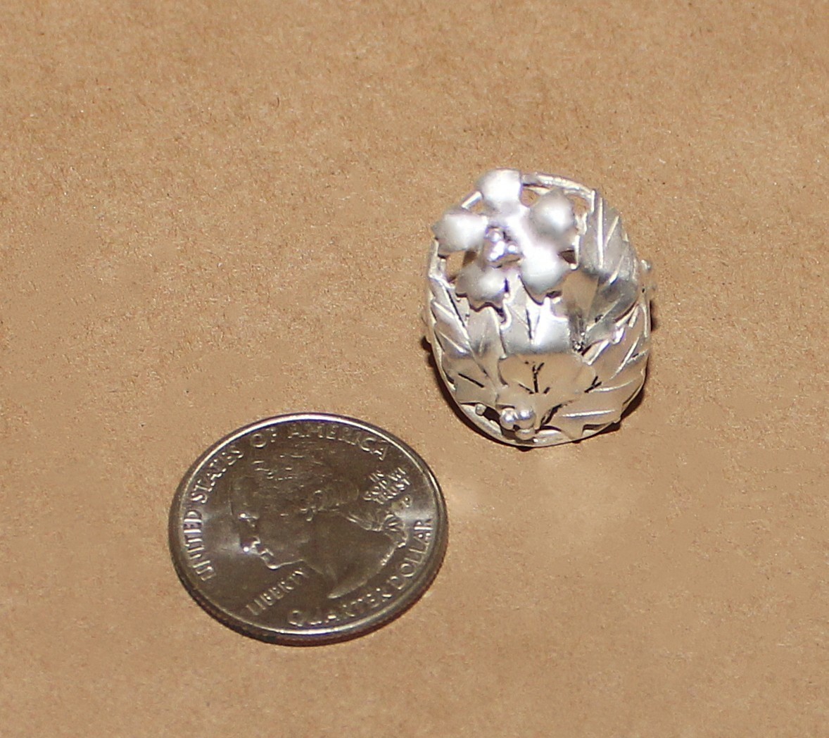 Vtg Sterling Silver Art Nouveau Floral Set Earrings clip-Bracelet 6.5″- Ring 5.5