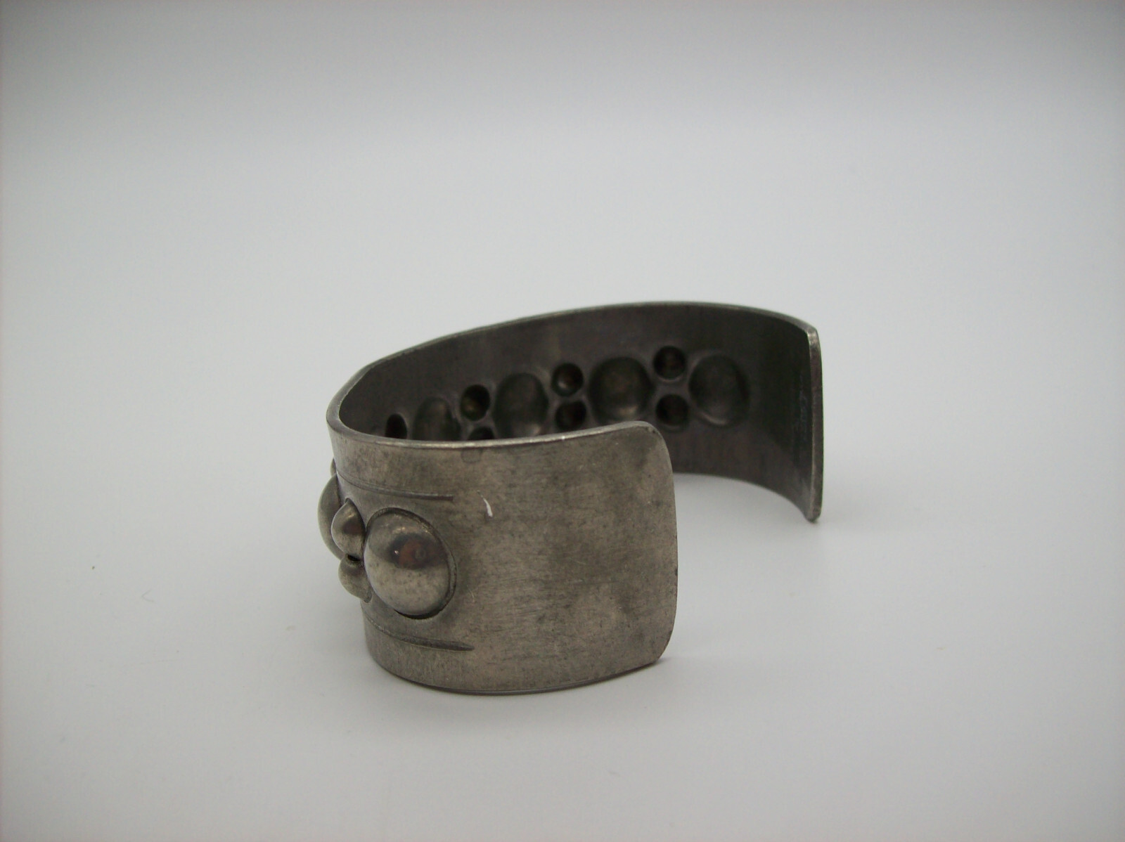 Vintage E Christophersen Brutalist Bracelet, Norway, Signed