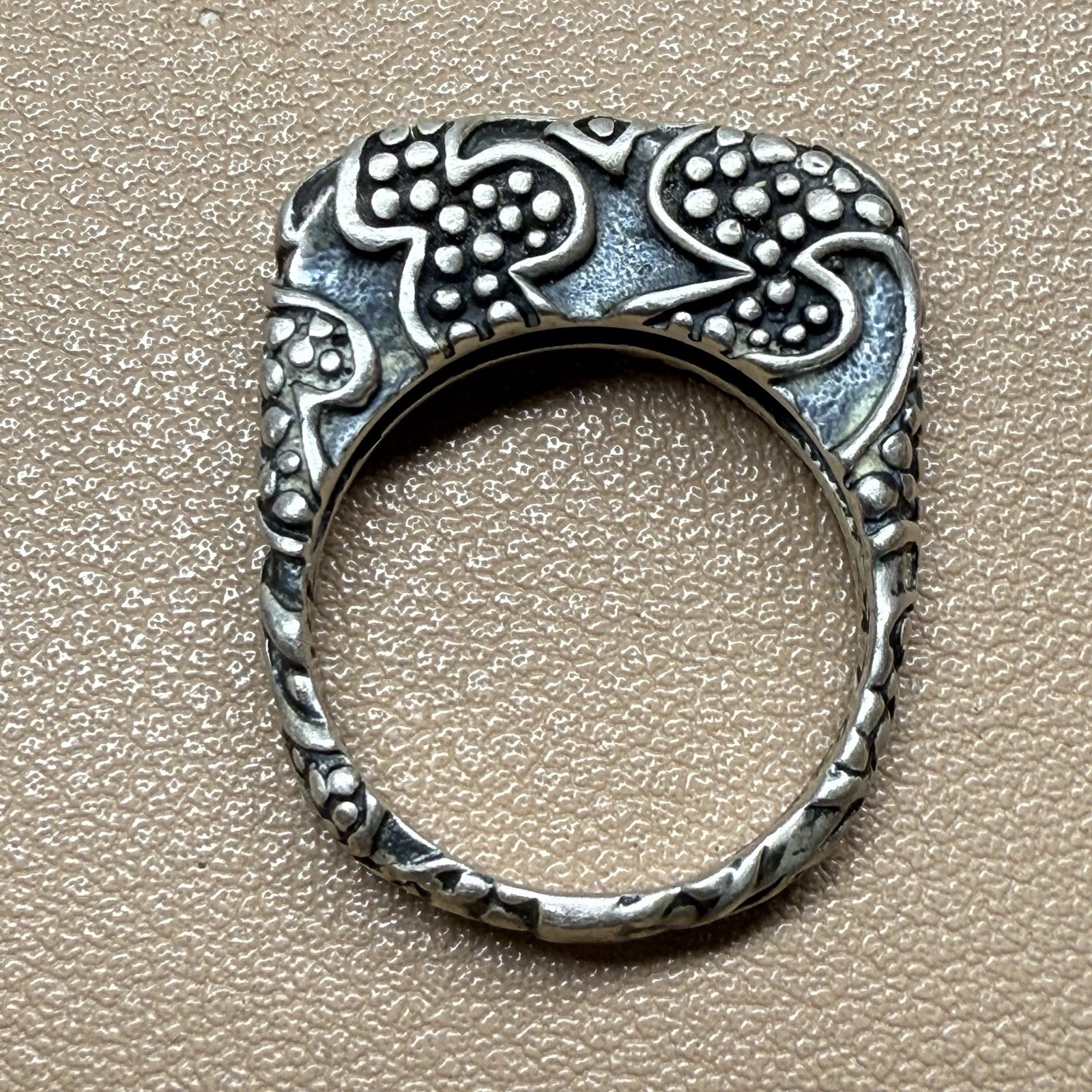 Dian Malouf Tribal Stack Stacking Ring Sterling Silver 925 Size 7.5 DLM