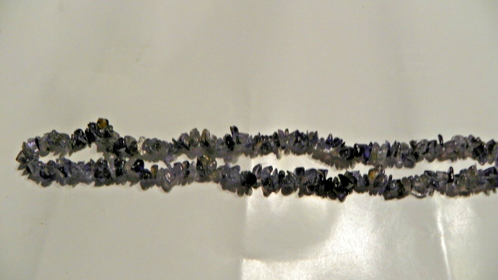 vtg purple iolite chip necklace 16.5”