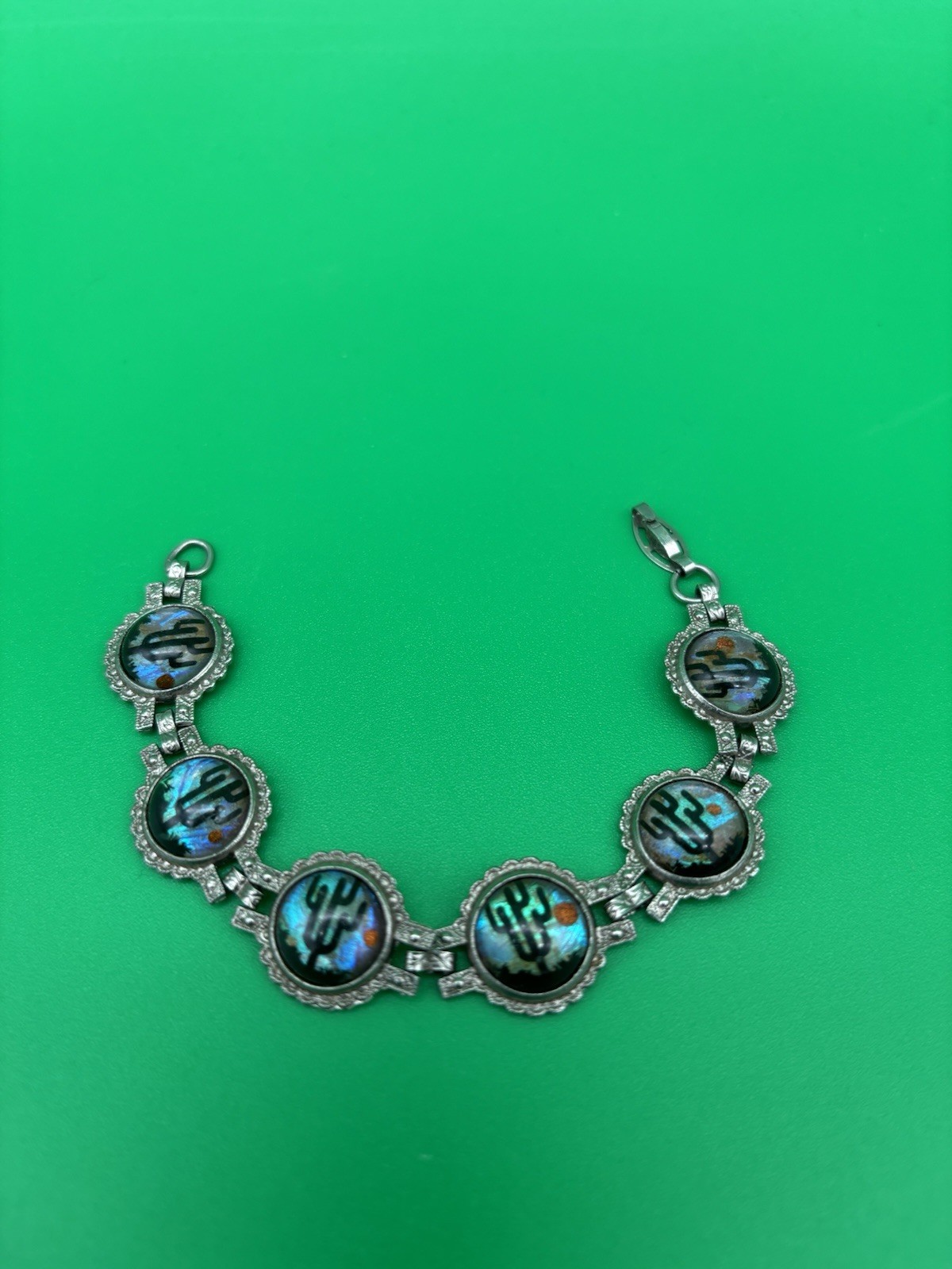 Vintage MCM Bubble Cactus Desert 6 1/4″ Bracelet