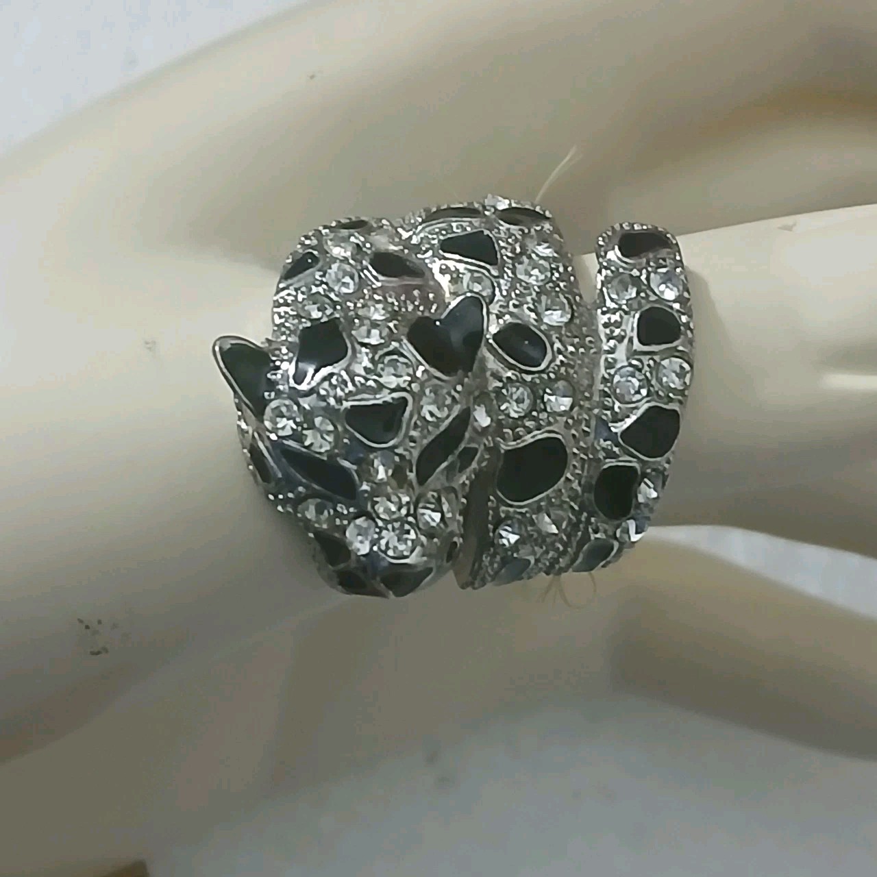 1990’s Style Leopard Jaguar Cheetah Wraparound Expanding Big Cat Ring