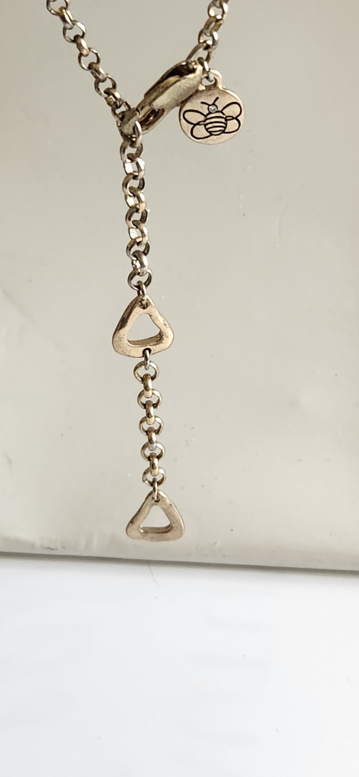 Vintage VeraWang Large Faceted Smokey Crystal Polished Goldtone Pendant Necklace