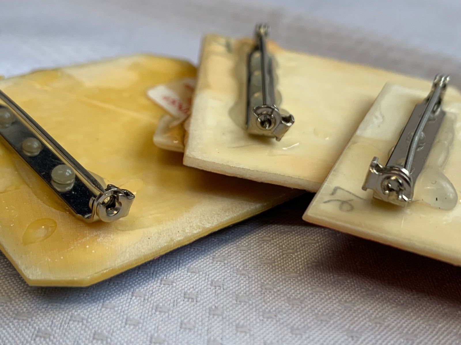 Vtg Book Pins by Lucinda Brooch Lot House Artisan Safety Lock Clasps