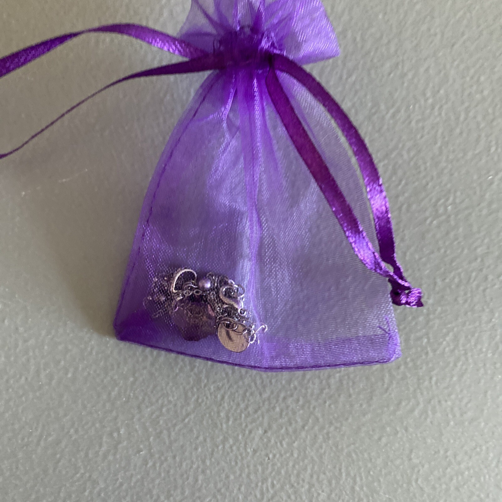 Vintage Pearlmaid JZ Lavender Austrian Crystal Pendant Necklace Purple Boho