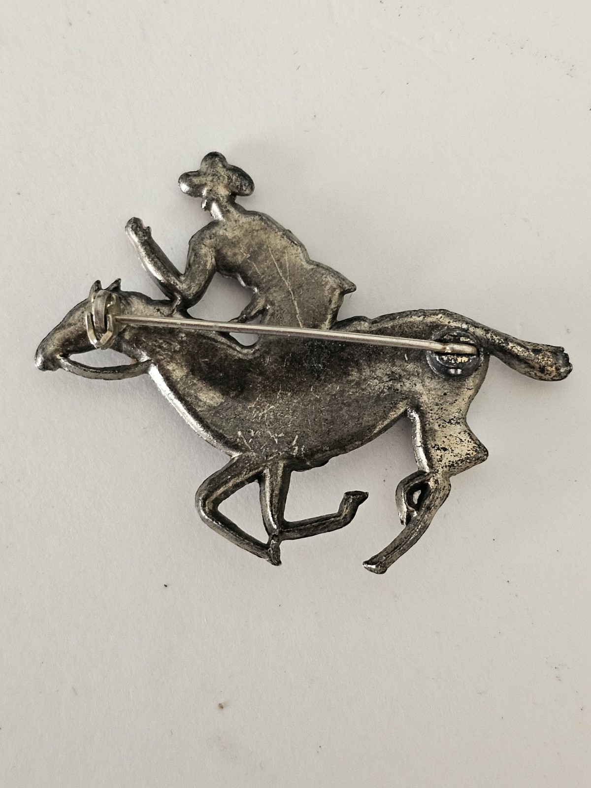 Reinad Paul Revere Rides Patriotic Vintage Figural Pin Unsigned Vintage