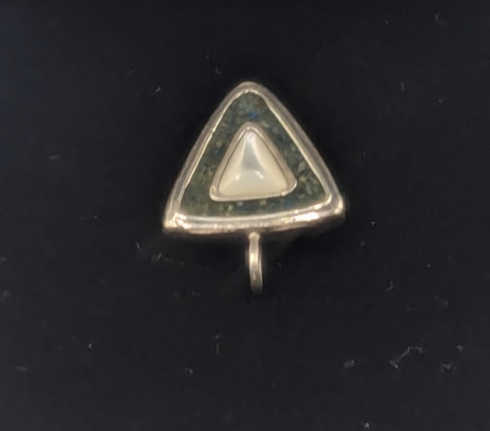 Vintage .925 Carolyn Pollack Sterling Silver Triangle Pendant