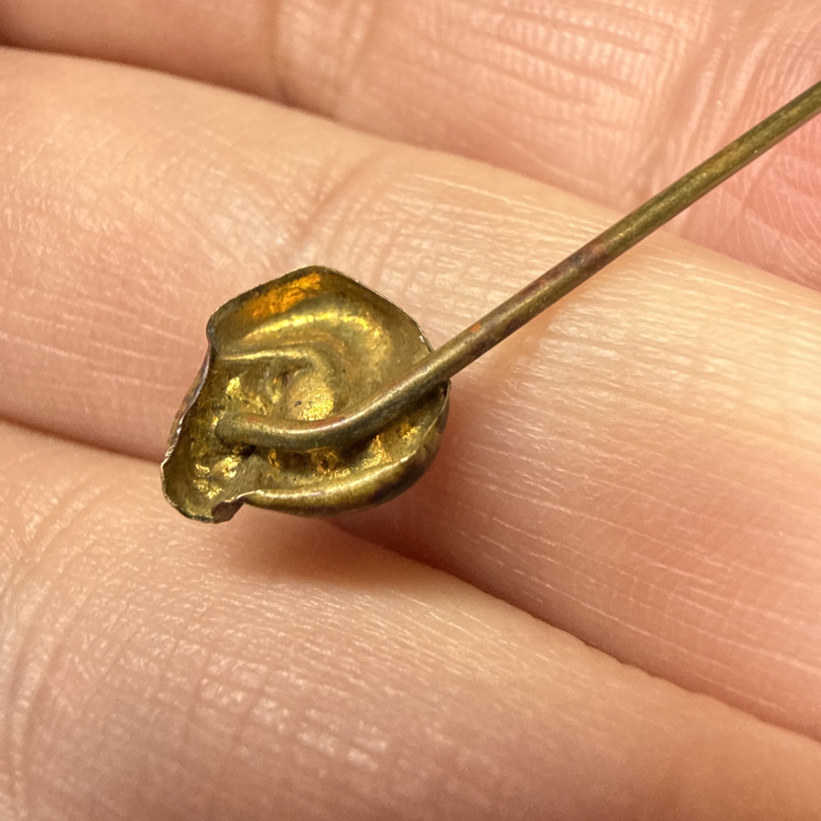 Art Nouveau Antique 1 3/4 in Hair Pin Stick Pin