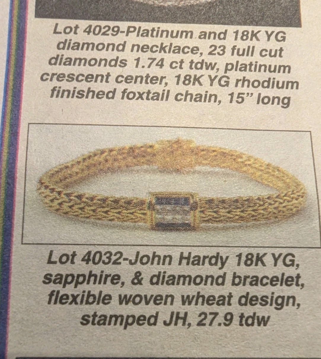 John Hardy Icon 18K Yellow Gold Sapphire & Diamond Bracelet 8” 44g Heavy #10