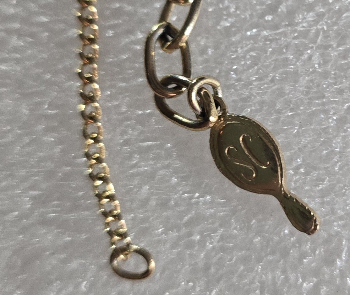 Vintage signed Sarah Cov 2 Tone Link & Articulated Pendant Necklace Jewelry Lot
