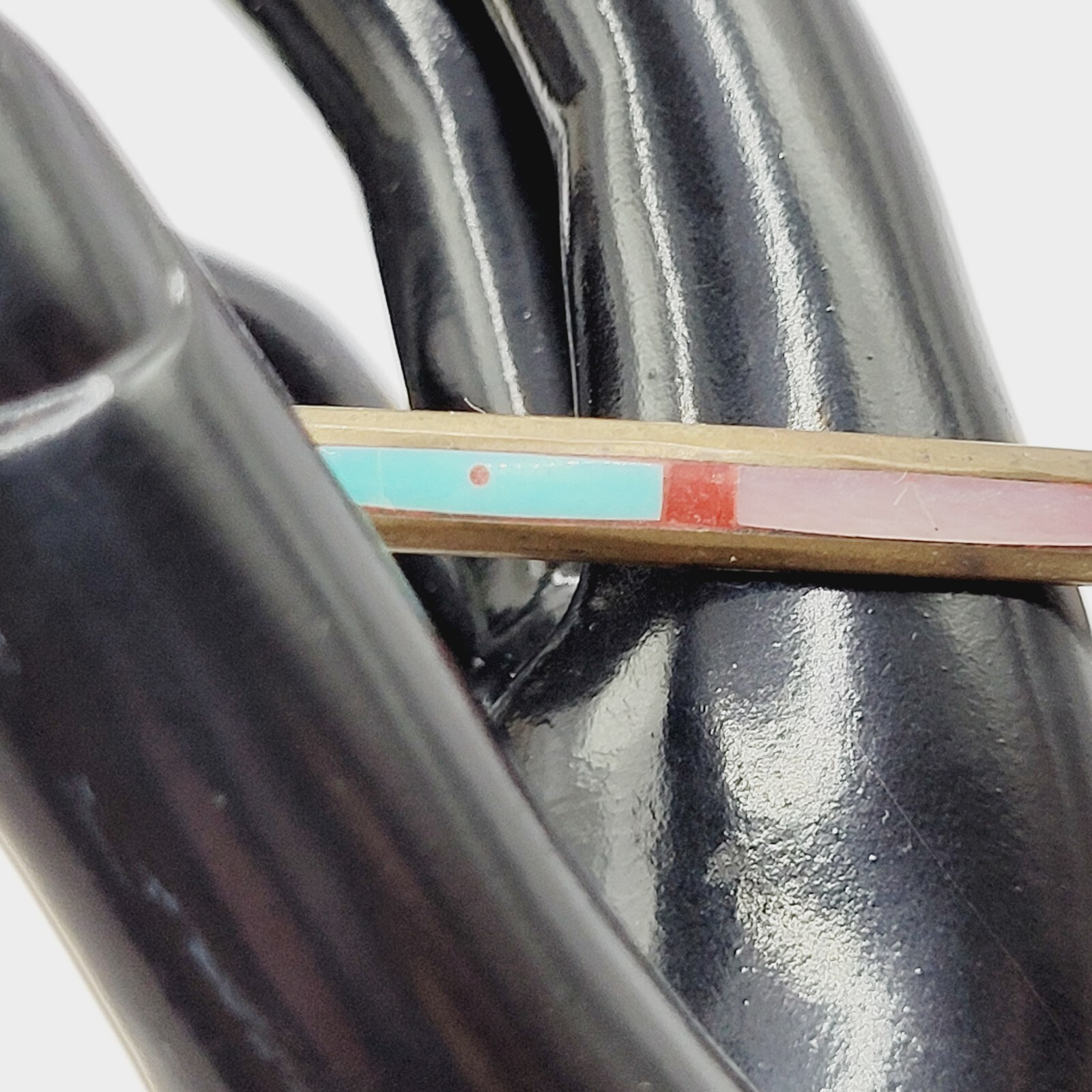 Handmade Southwestern Colorful Multi Stone Thin Inlay Vintage Bangle Bracelet