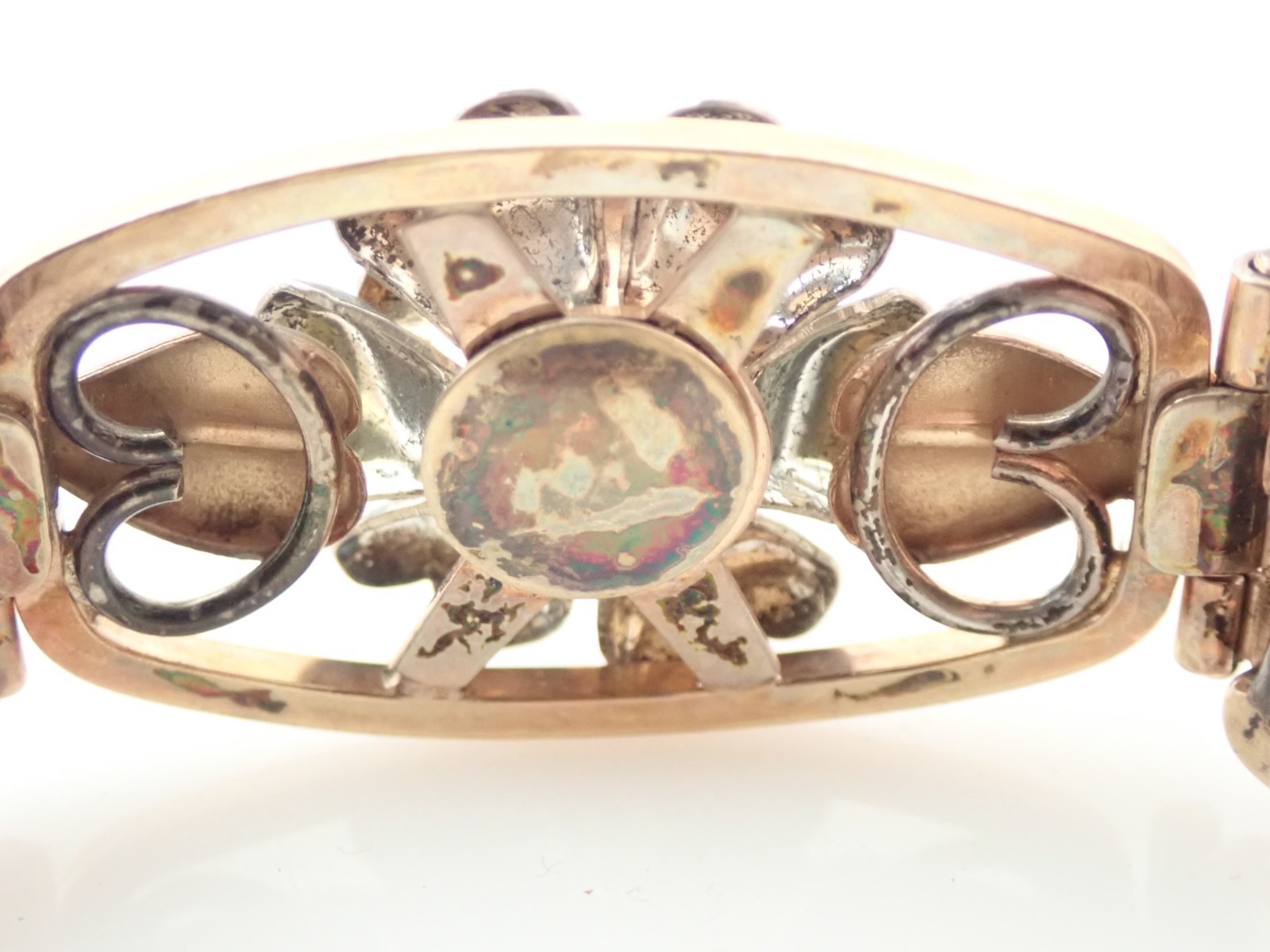 Antique Lustern Gold Filled Sterling Expansion Stretch Bracelet Pendant Necklace