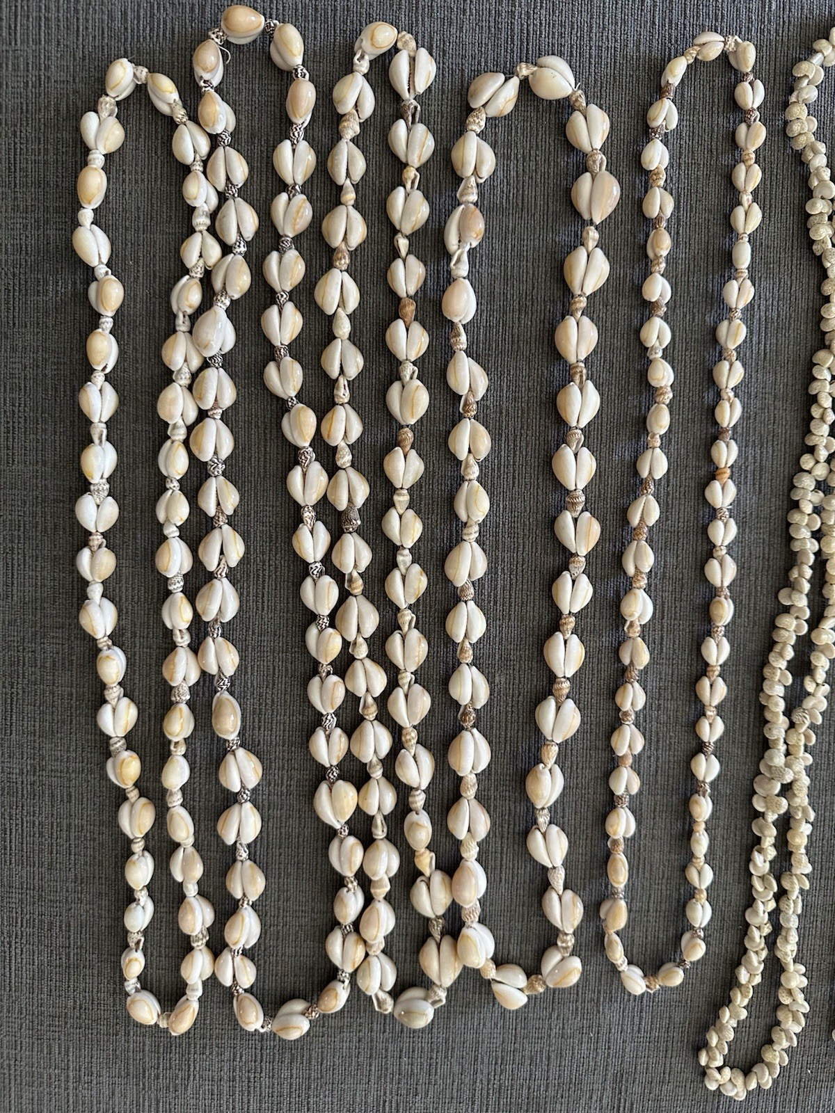 Lot of 10 Vintage Cowrie Puka Necklaces Shell Seashell Boho Beach Wedding Party