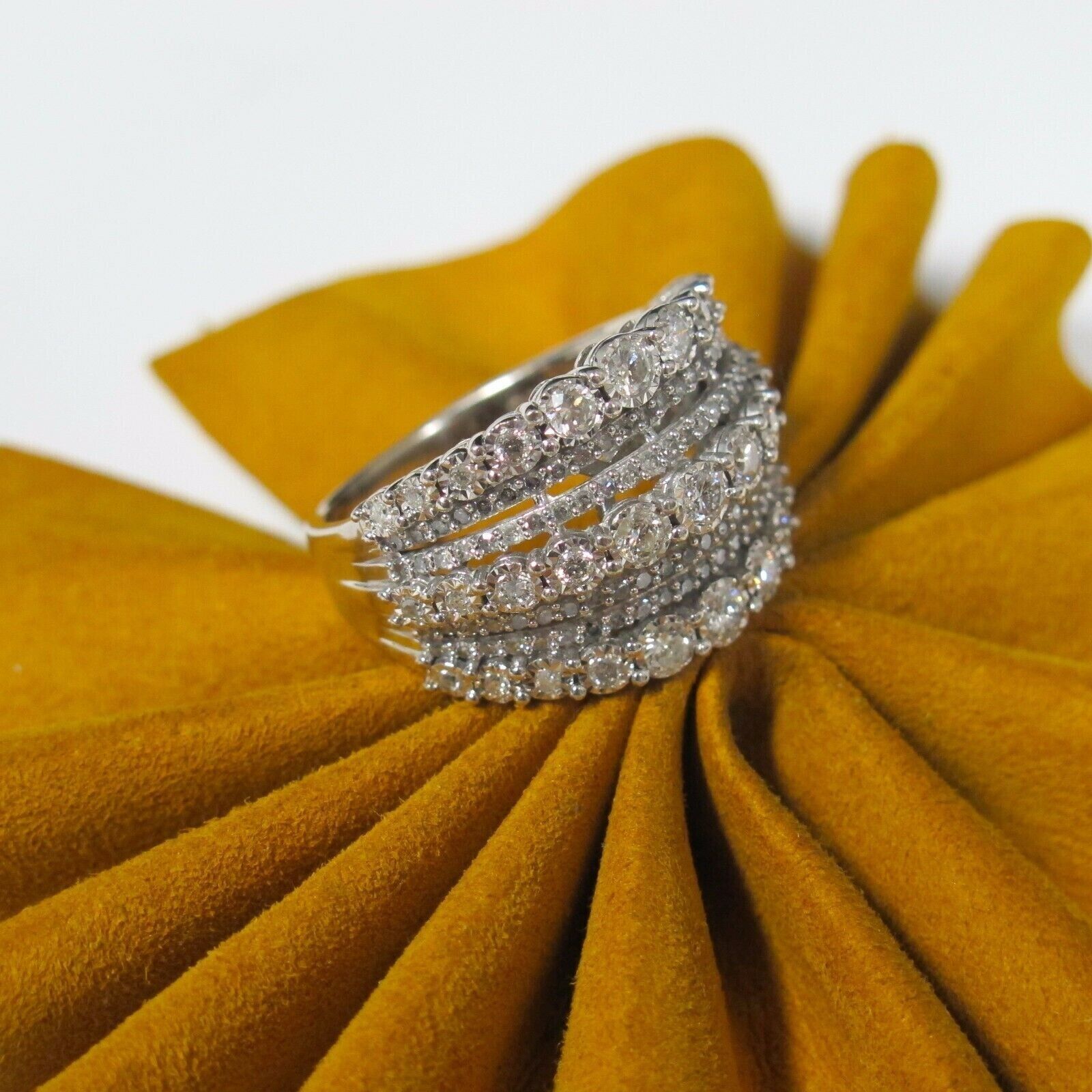 2 CTW White Round Cut Simulated Diamond Classic Huge Wedding Ring In 925 Silver