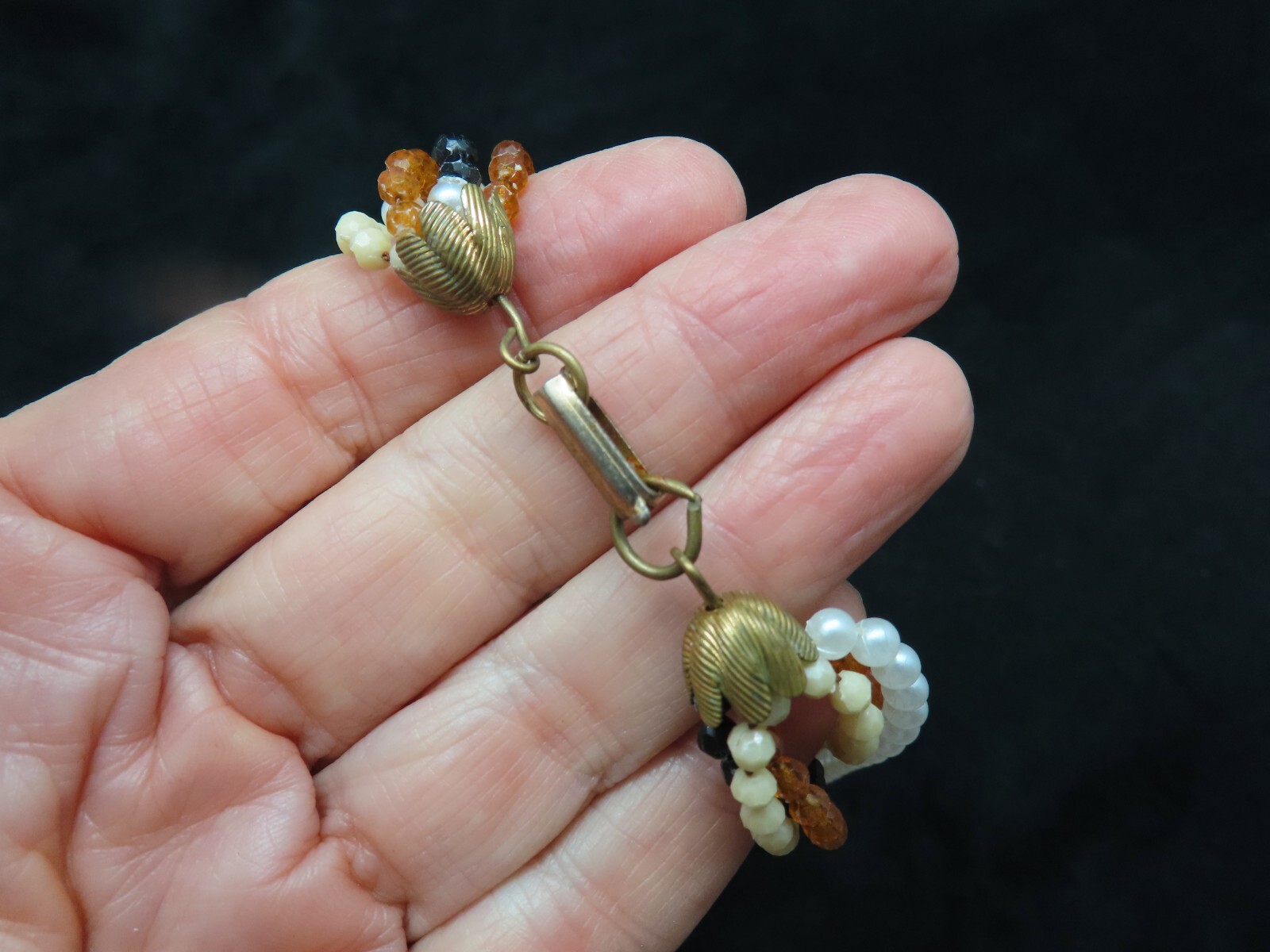 Vintage 1960’s Multi Strand Lucite Necklace Wear Long or Double Wrap
