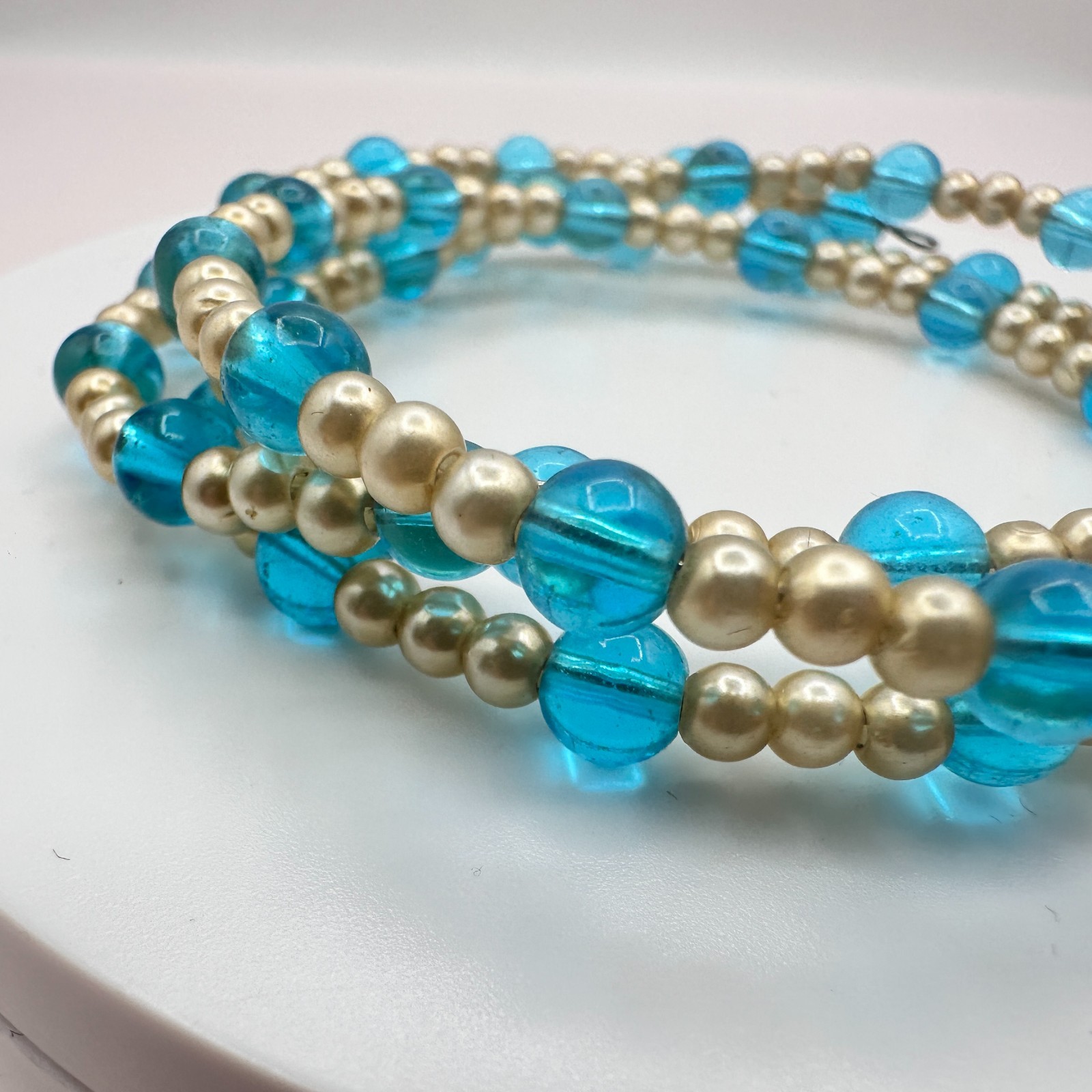 Vintage Y2K Multi Strand Wrap Beaded Bracelet Retro Women’s Classic Jewelry