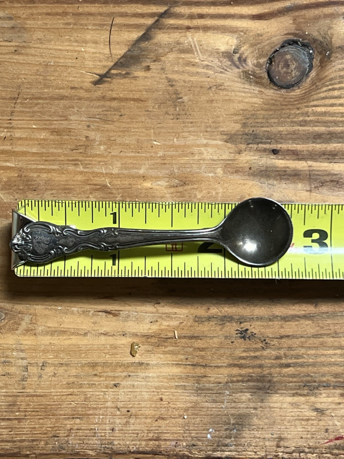 Vintage Silver Mini Spoon Brooch