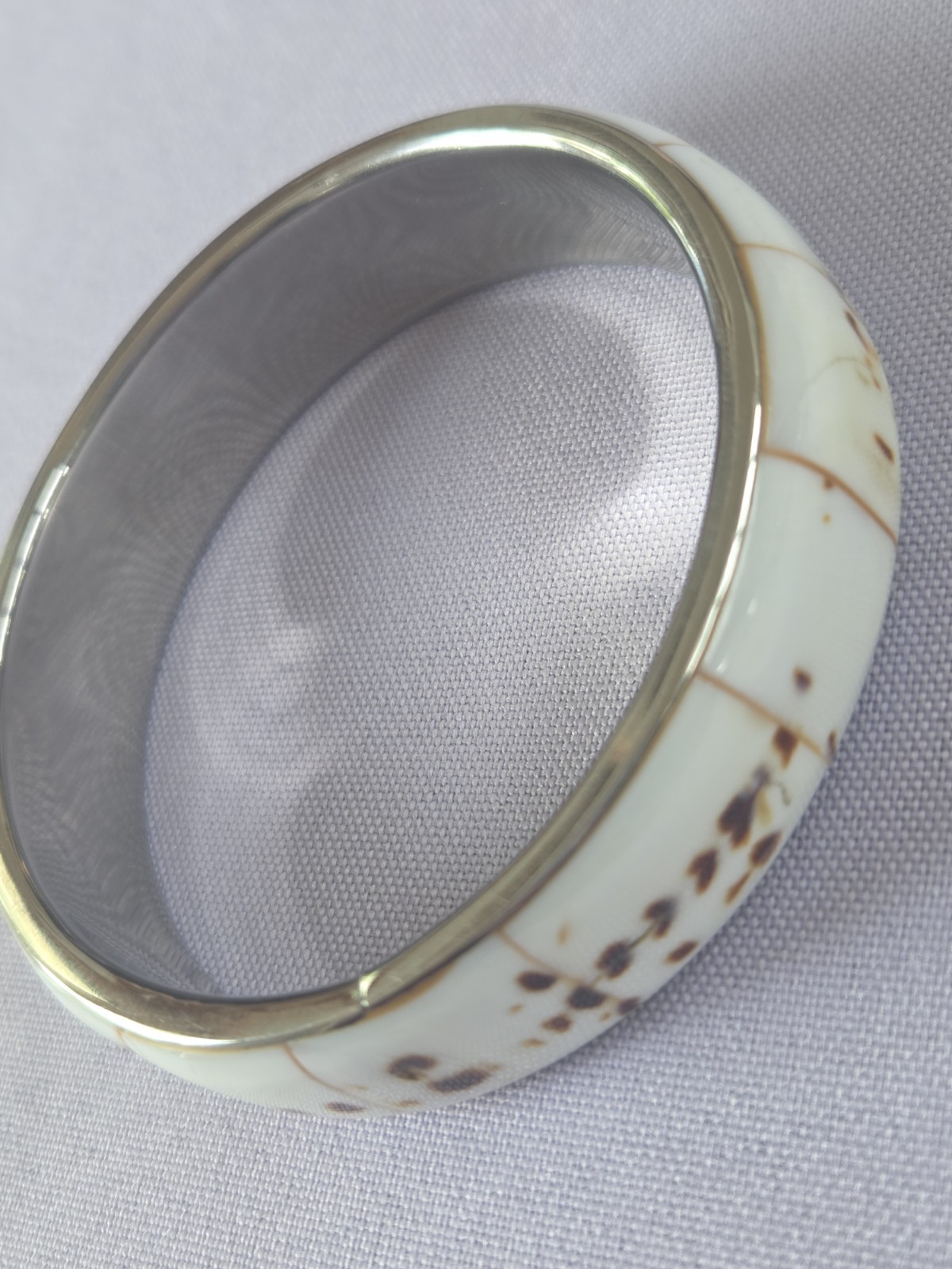 Tiger Cowrie Shell Bracelet Set Vintage Beach Natural Cream Brown White
