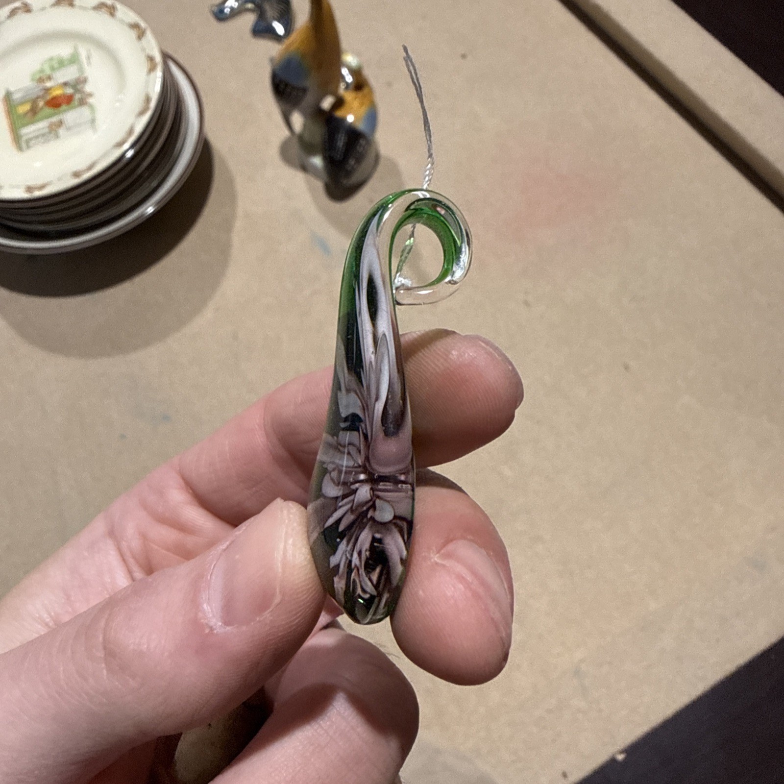 Glass Pendant Chrysanthemum