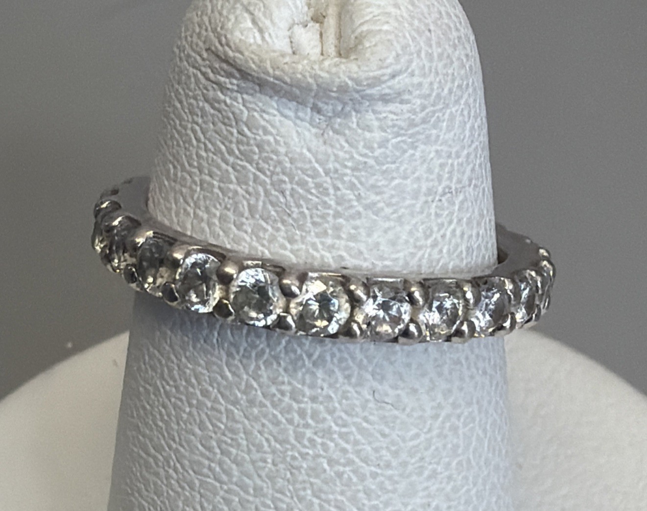 Sterling Silver Lot Of 5 Various MOP CZ Multicolor And White/Clear Rings Size 5