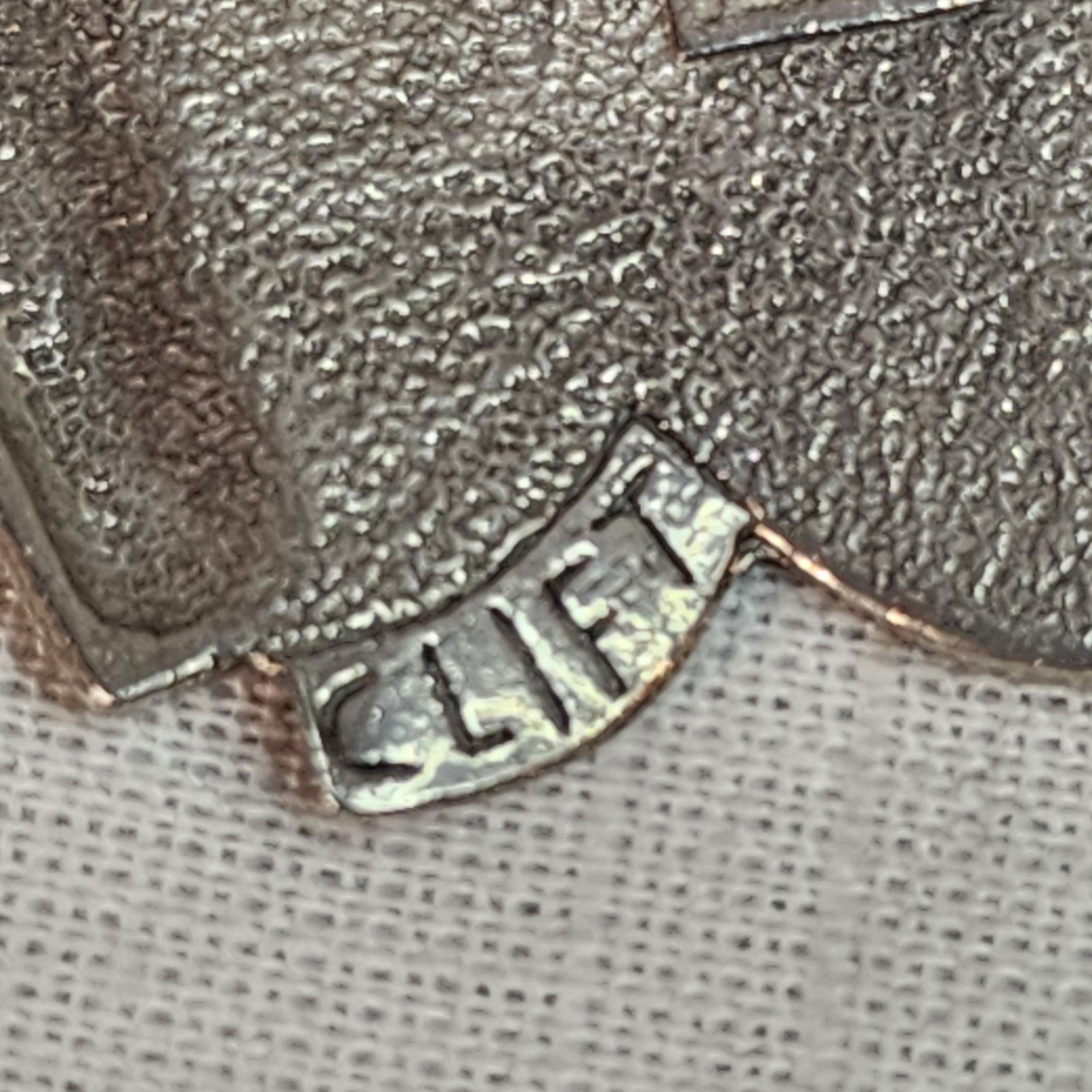 Jim Clift Vintage Pewter Sports Coat Lapel Pin, Nice!