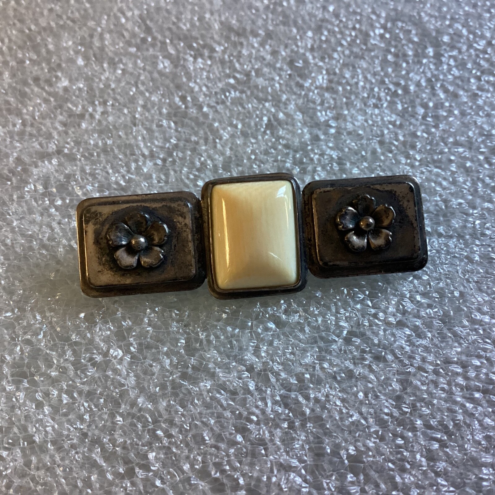 Vtg. N.E. From Modernist Sterling Silver Bar Pin, Niels Erik From, Denmark