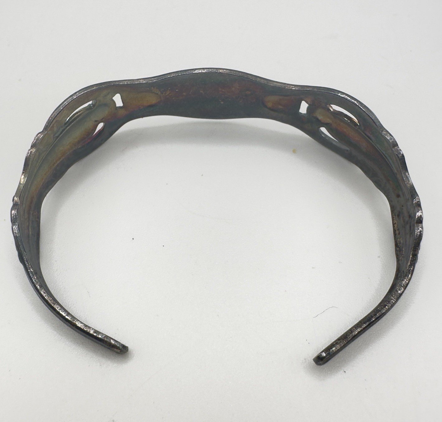 Vintage Oneida Silverplated Flatware Cuff Bracelet Engravable Size 6