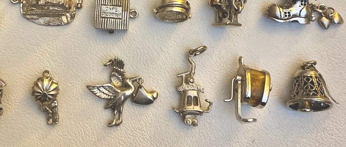 Vintage Sterling Silver MECHANICAL Charm England Choose