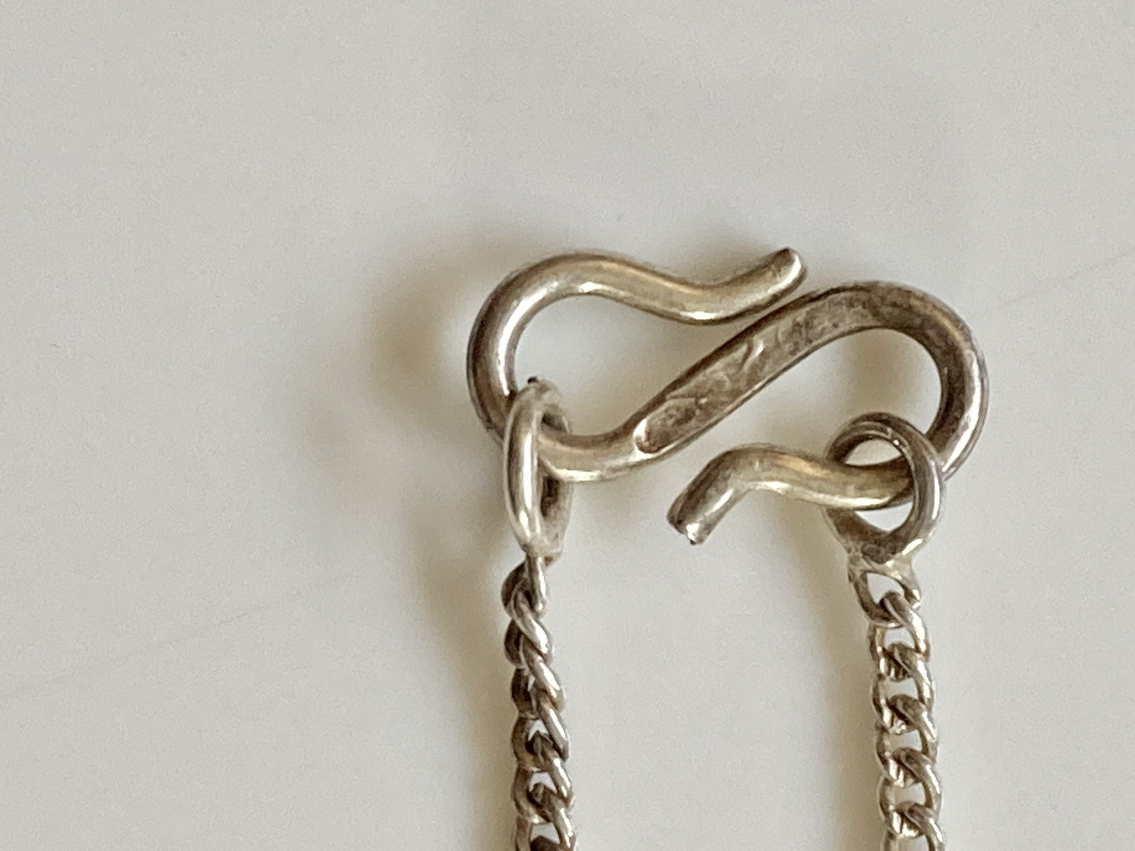 Vintage sterling silver amethyst Y necklace