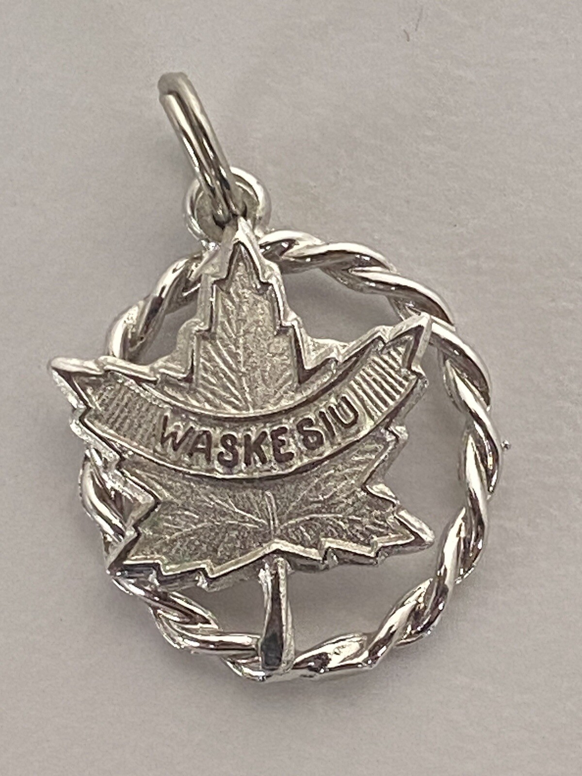 VTG Sterling Slver Charm Waskesui Lake SK Canada Souvenir EMO Saskatchewan