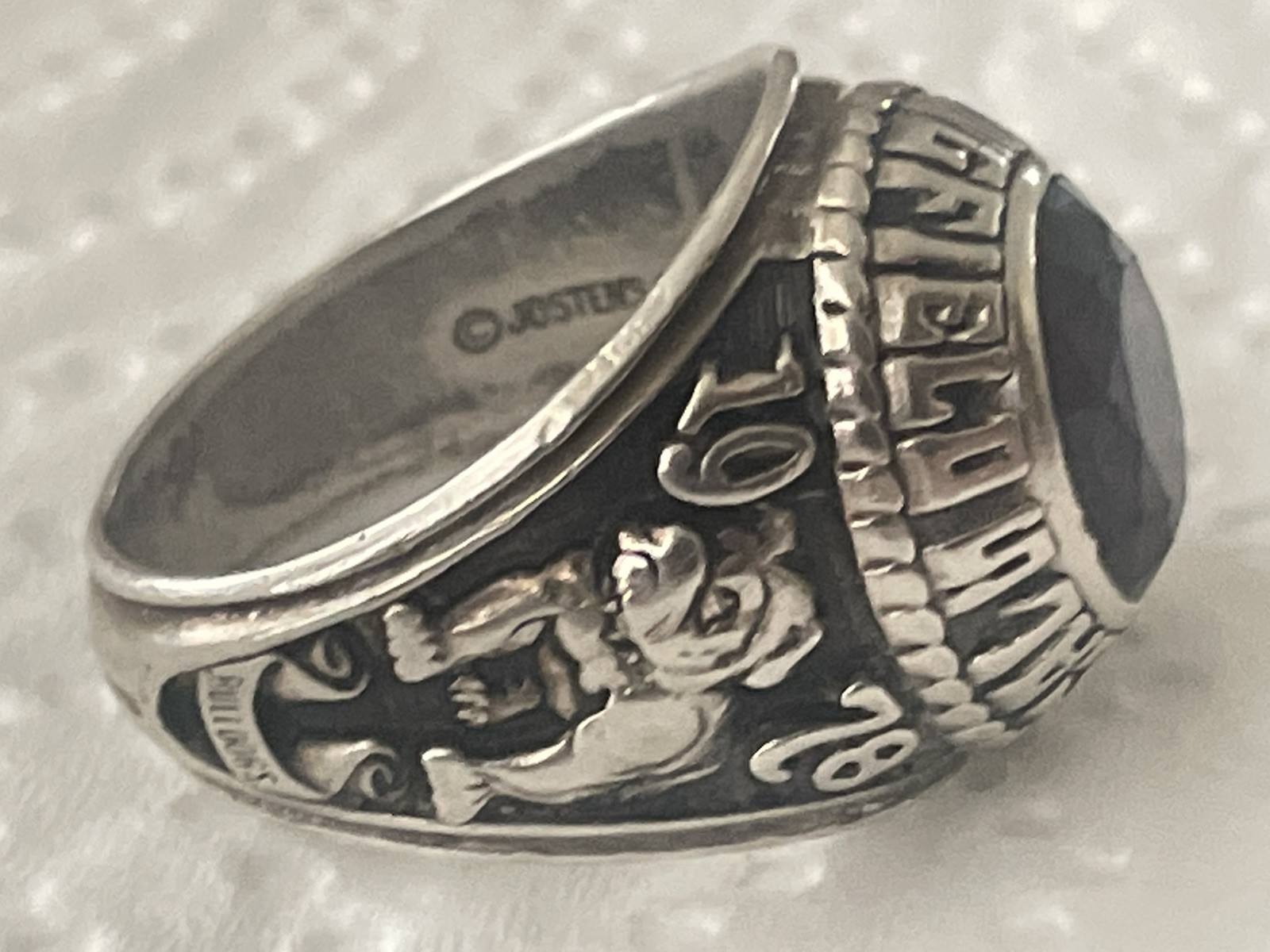 Sterling 1978 Springfield Classical Bulldogs High School Class Ring Jostens 10.5