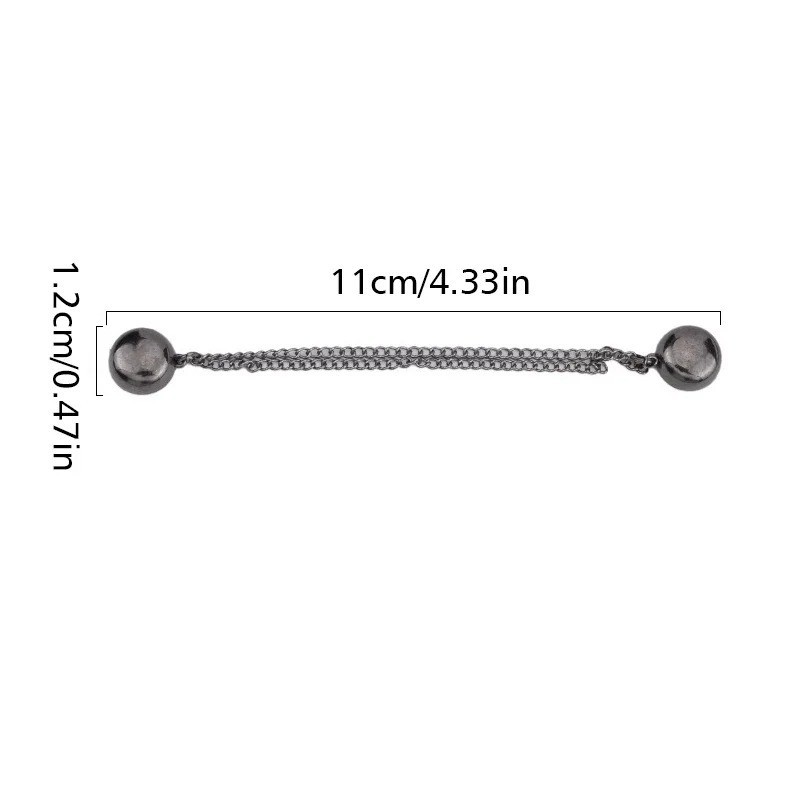 1pc Magnetic Chain Brooch Clip – Decorative Clothing & Scarf Fastener Accessory