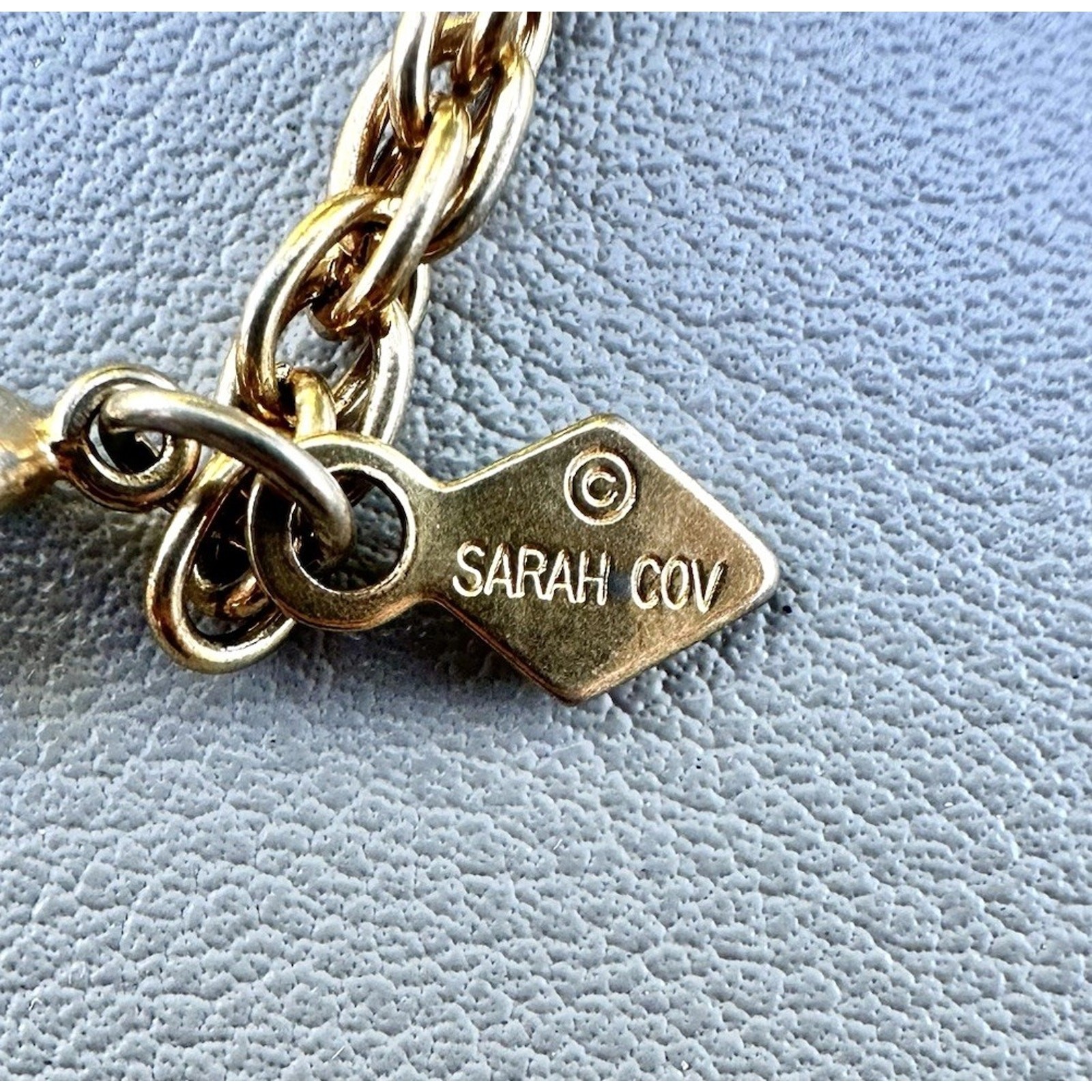 Sarah Coventry “Taste of Honey” Vintage Necklace Faux Amber 1974 Gold Tone 37”