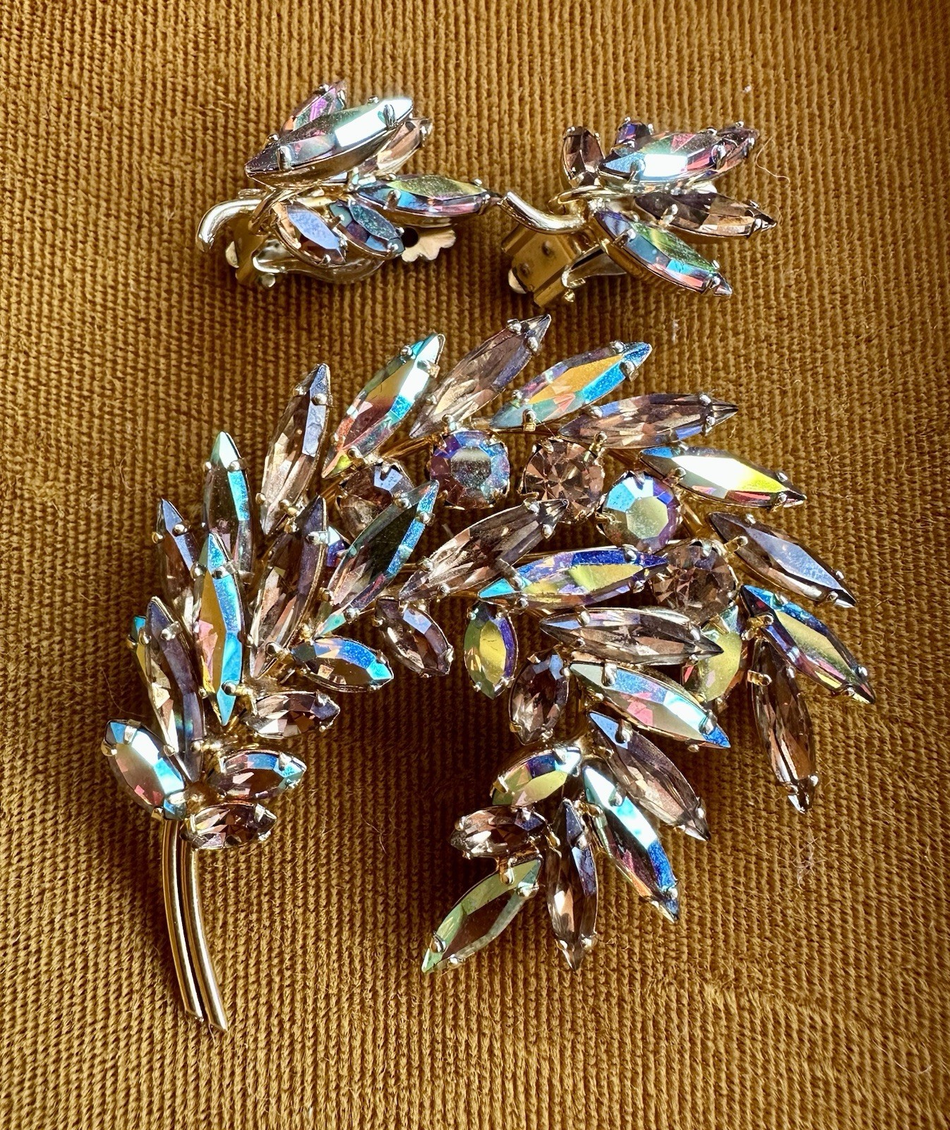 Sherman Brooch And Earrings Set